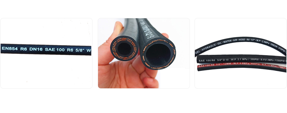 flexible high pressure rubber hydraulic hose