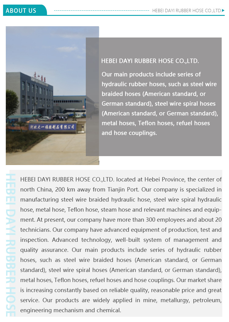china red hydraulic hose factory